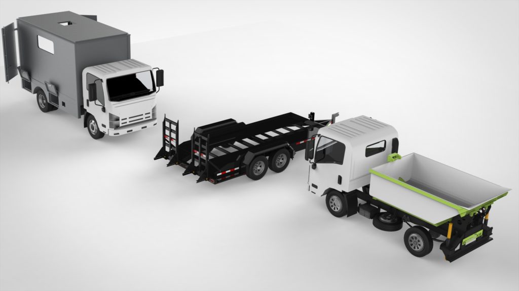 sistema tipo trailer para el transporte de equipos